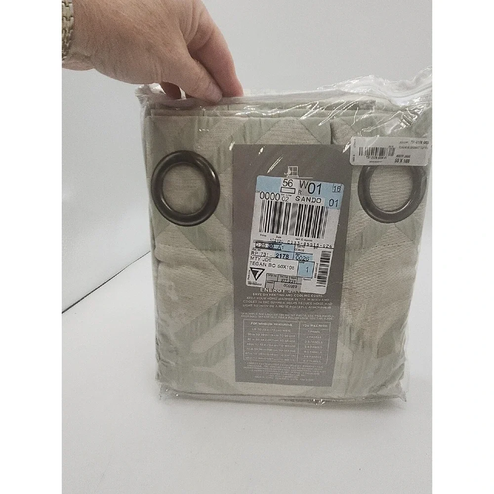 New JCPenney Home‎ Teagan Grommet Panel 50x108 Energy Savings New